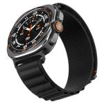 Curea din nylon Spigen WBF1 compatibila cu Samsung Galaxy Watch 9 / 8 (40/44/46mm), Negru 8 - lerato.ro