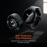 Carcasa cu protectie ecran din sticla securizata Spigen Thin Fit 360 compatibila cu Samsung Galaxy Watch 9 / 8 44mm, Negru 15 - lerato.ro