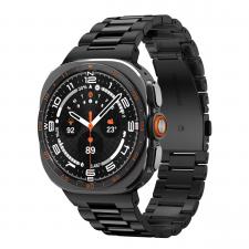 Accesorii Samsung Galaxy Watch Ultra 47 mm, Curea din otel Spigen Modern Fit 316L compatibila cu Samsung Galaxy Watch Ultra 1/2 47mm, Negru, lerato.ro