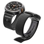 Curea din nylon Spigen Athlex Air compatibila cu Samsung Galaxy Watch Ultra 1/2 47mm, Negru 3 - lerato.ro