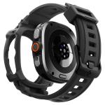 Curea cu carcasa de protectie Spigen Rugged Armor Pro compatibila cu Samsung Galaxy Watch Ultra 1/2 47mm, Negru 4 - lerato.ro