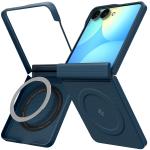 Husa Air Skin Aramid MagFit compatibila cu Samsung Galaxy Z Flip 8, Navy Blue 3 - lerato.ro