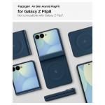 Husa Air Skin Aramid MagFit compatibila cu Samsung Galaxy Z Flip 8, Navy Blue 17 - lerato.ro