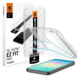 Set 2 folii sticla securizata Spigen Glas.tR EZ Fit, Kit montare inclus, compatibile cu Samsung Galaxy A27 5G, Transparent
