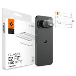 Set 2 folii sticla securizata camera foto Spigen Glass tR EZ Fit Optik Pro compatibile cu Google Pixel 11, Transparent 3 - lerato.ro