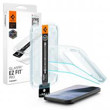 Set 2 folii sticla securizata Spigen Glas.tR EZ Fit Pro AluminaCore compatibila cu Google Pixel 11 Pro XL, Transparent