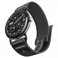 Curea din nylon Spigen Athlex Air compatibila cu Google Pixel Watch 5 / 4 / 3, 45mm, Negru / Gri