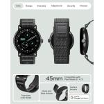 Curea din nylon Spigen Athlex Air compatibila cu Google Pixel Watch 5 / 4 / 3, 45mm, Negru / Gri 11 - lerato.ro