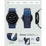 Curea din nylon Spigen Athlex Air compatibila cu Google Pixel Watch 5 / 4 / 3, 41mm, Navy Blue 11 - lerato.ro