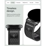 Curea din nylon Spigen Athlex Air compatibila cu Google Pixel Watch 5 / 4 / 3, 41mm, Negru / Gri 12 - lerato.ro