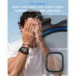 Carcasa cu protectie ecran Spigen Thin Fit 360 compatibila cu Apple Watch 10 / 11 / 12, 46mm, Negru 8 - lerato.ro