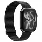 Curea din nylon Spigen WBF01 compatibila cu Apple Watch 44/45/46/49 mm, Negru 4 - lerato.ro