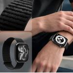 Curea din nylon Spigen WBF01 compatibila cu Apple Watch 44/45/46/49 mm, Negru 7 - lerato.ro