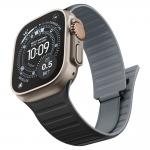 Curea din silicon Spigen Athlex Air compatibila cu Apple Watch 8/9/10/11/12/SE/Ultra, 44/45/46/49mm, Negru / Gri 2 - lerato.ro
