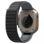 Curea din silicon Spigen Athlex Air compatibila cu Apple Watch 8/9/10/11/12/SE/Ultra, 44/45/46/49mm, Negru / Gri 4 - lerato.ro