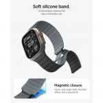 Curea din silicon Spigen Athlex Air compatibila cu Apple Watch 8/9/10/11/12/SE/Ultra, 44/45/46/49mm, Negru / Gri 7 - lerato.ro