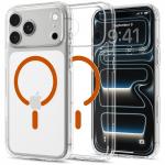 Husa Spigen Ultra Hybrid Mag cu MagSafe compatibila cu iPhone 18 Pro / 17 Pro, Portocaliu / Transparent 5 - lerato.ro