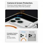 Husa Spigen Ultra Hybrid Mag cu MagSafe compatibila cu iPhone 18 Pro / 17 Pro, Portocaliu / Transparent 13 - lerato.ro