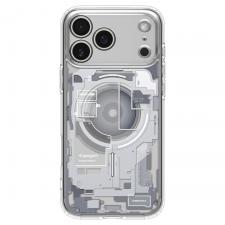 Huse si carcase iPhone 18 Pro, Husa Spigen Ultra Hybrid Mag cu MagSafe compatibila cu iPhone 18 Pro / 17 Pro, Zero One White, lerato.ro