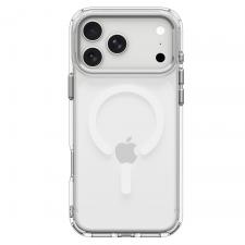 Huse si carcase iPhone 18 Pro Max, Husa Spigen Ultra Hybrid Optik S cu MagSafe compatibila cu iPhone 18 Pro Max / 17 Pro Max, Clear / Silver, lerato.ro
