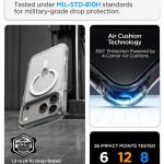 Husa Spigen Ultra Hybrid Optik S cu MagSafe compatibila cu iPhone 18 Pro Max / 17 Pro Max, Clear / Silver 10 - lerato.ro