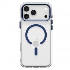Huse si carcase iPhone 18 Pro Max, Husa Spigen Ultra Hybrid Optik S cu MagSafe compatibila cu iPhone 18 Pro Max / 17 Pro Max, Transparent / Albastru, lerato.ro