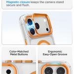 Husa Spigen Ultra Hybrid Optik S cu MagSafe compatibila cu iPhone 18 Pro Max / 17 Pro Max, Transparent / Portocaliu 8 - lerato.ro