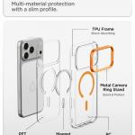 Husa Spigen Ultra Hybrid Optik S cu MagSafe compatibila cu iPhone 18 Pro / 17 Pro, Transparent / Portocaliu 9 - lerato.ro