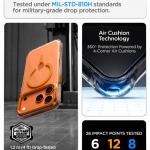 Husa Spigen Ultra Hybrid Optik S cu MagSafe compatibila cu iPhone 18 Pro / 17 Pro, Transparent / Portocaliu 11 - lerato.ro