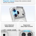 Husa Spigen Ultra Hybrid Optik S cu MagSafe compatibila cu iPhone 18 Pro / 17 Pro, Clear / Silver 8 - lerato.ro