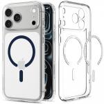 Husa Spigen Ultra Hybrid Mag cu MagSafe compatibila cu iPhone 18 Pro Max / 17 Pro Max, Albastru / Transparent 3 - lerato.ro