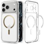 Husa Spigen Ultra Hybrid cu MagSafe compatibila cu iPhone 18 Pro / 17 Pro, Clear / Gold 4 - lerato.ro