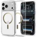Husa Spigen Ultra Hybrid cu MagSafe compatibila cu iPhone 18 Pro / 17 Pro, Clear / Gold 3 - lerato.ro
