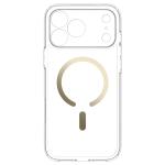 Husa Spigen Ultra Hybrid cu MagSafe compatibila cu iPhone 18 Pro / 17 Pro, Clear / Gold 5 - lerato.ro