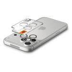 Set 2 protectii camera foto Spigen Optik Pro EZ Fit compatibile cu iPhone 18 Pro Max / 18 Pro, Silver 6 - lerato.ro