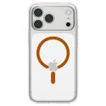 Husa Spigen Ultra Hybrid MagFit cu MagSafe compatibila cu iPhone 18 Pro Max / 17 Pro Max, Transparent / Portocaliu 2 - lerato.ro
