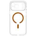 Husa Spigen Ultra Hybrid MagFit cu MagSafe compatibila cu iPhone 18 Pro Max / 17 Pro Max, Transparent / Portocaliu 5 - lerato.ro