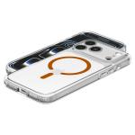 Husa Spigen Ultra Hybrid MagFit cu MagSafe compatibila cu iPhone 18 Pro Max / 17 Pro Max, Transparent / Portocaliu 9 - lerato.ro