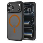 Husa Spigen Ultra Hybrid Matte cu MagSafe compatibila cu iPhone 18 Pro / 17 Pro, Frost Black Orange 14 - lerato.ro