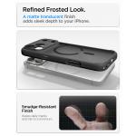 Husa Spigen Ultra Hybrid Matte MagFit cu MagSafe compatibila cu iPhone 18 Pro Max / 17 Pro Max, Frost Black 17 - lerato.ro