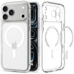 Husa Spigen Ultra Hybrid cu MagSafe compatibila cu iPhone 18 Pro / 17 Pro, Clear / White 4 - lerato.ro