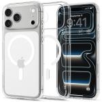 Husa Spigen Ultra Hybrid cu MagSafe compatibila cu iPhone 18 Pro / 17 Pro, Clear / White 3 - lerato.ro