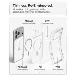 Husa Spigen Ultra Hybrid cu MagSafe compatibila cu iPhone 18 Pro / 17 Pro, Clear / White 17 - lerato.ro