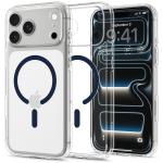Husa Spigen Ultra Hybrid cu MagSafe compatibila cu iPhone 18 Pro / 17 Pro, Clear / Deep Blue 3 - lerato.ro