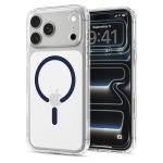 Husa Spigen Ultra Hybrid cu MagSafe compatibila cu iPhone 18 Pro / 17 Pro, Clear / Deep Blue 13 - lerato.ro