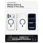Husa Spigen Ultra Hybrid cu MagSafe compatibila cu iPhone 18 Pro / 17 Pro, Clear / Deep Blue 22 - lerato.ro