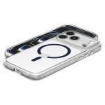 Husa Spigen Ultra Hybrid cu MagSafe compatibila cu iPhone 18 Pro / 17 Pro, Clear / Deep Blue 9 - lerato.ro