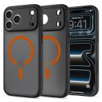Husa Spigen Ultra Hybrid Matte MagFit cu MagSafe compatibila cu iPhone 18 Pro Max / 17 Pro Max, Frost Black / Orange 3 - lerato.ro