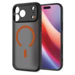 Husa Spigen Ultra Hybrid Matte MagFit cu MagSafe compatibila cu iPhone 18 Pro Max / 17 Pro Max, Frost Black / Orange 13 - lerato.ro