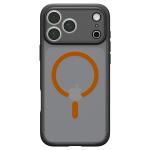 Husa Spigen Ultra Hybrid Matte MagFit cu MagSafe compatibila cu iPhone 18 Pro Max / 17 Pro Max, Frost Black / Orange 2 - lerato.ro